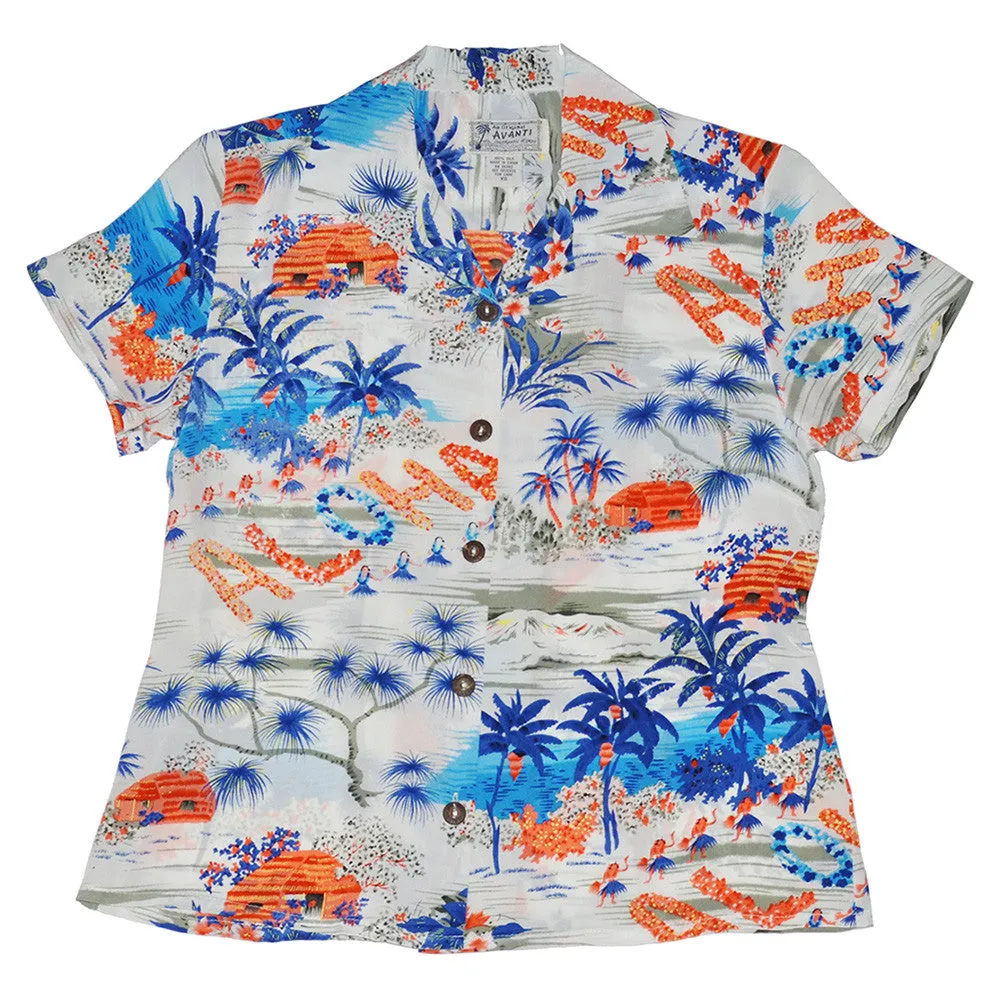 Aloha Hawaii (Women's Shirt) - White