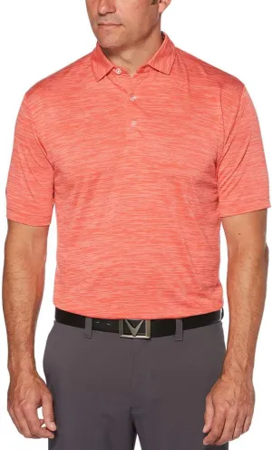 Callaway Broken Stripe Golf Polo, Sun Protection, Moisture-Wicking, Lightweight, Athletic Collared Shirts for Men