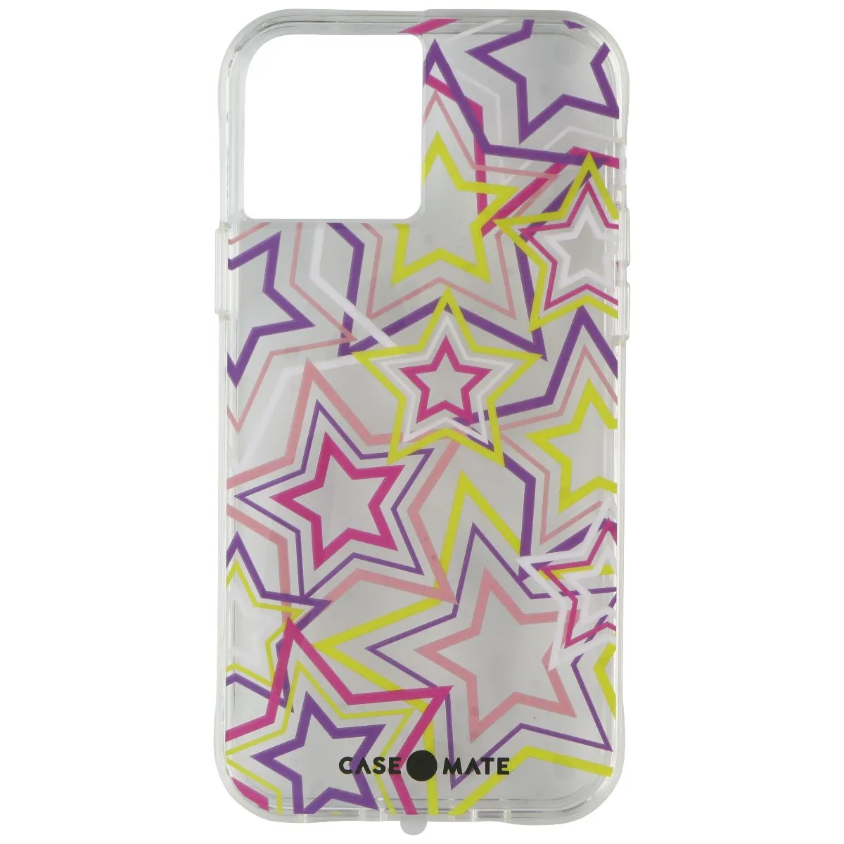 Case-Mate Hardshell Case for Apple iPhone 12 / iPhone 12 Pro - Neon Stars/Clear