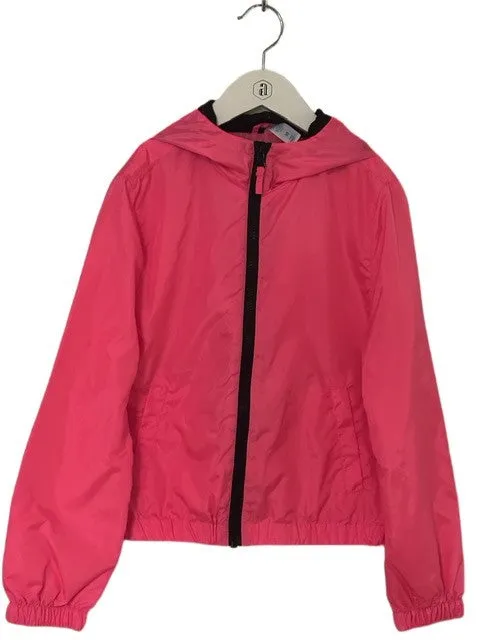 HOT PINK JUSTICE WINDBREAKER (SZ 10)