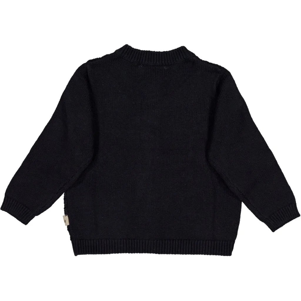 Knit Cardigan Ray - midnight blue