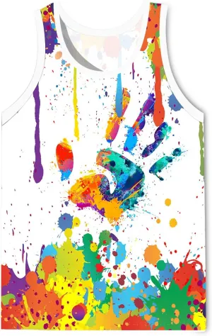 LAIDIPAS Men's 3D Tank Tops Summer Casual Novelty Sleeveless Shirt Unisex Colorful Graphics Top Tees Shirt