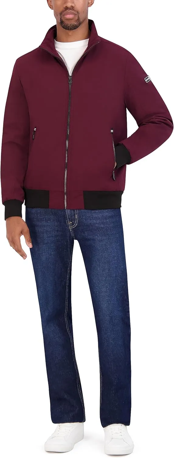 Nautica Men's Bomber Jacket  Windbreaker, Water-Resistant, Waterproof, Golf, Hiking, Boating, Casual Wear