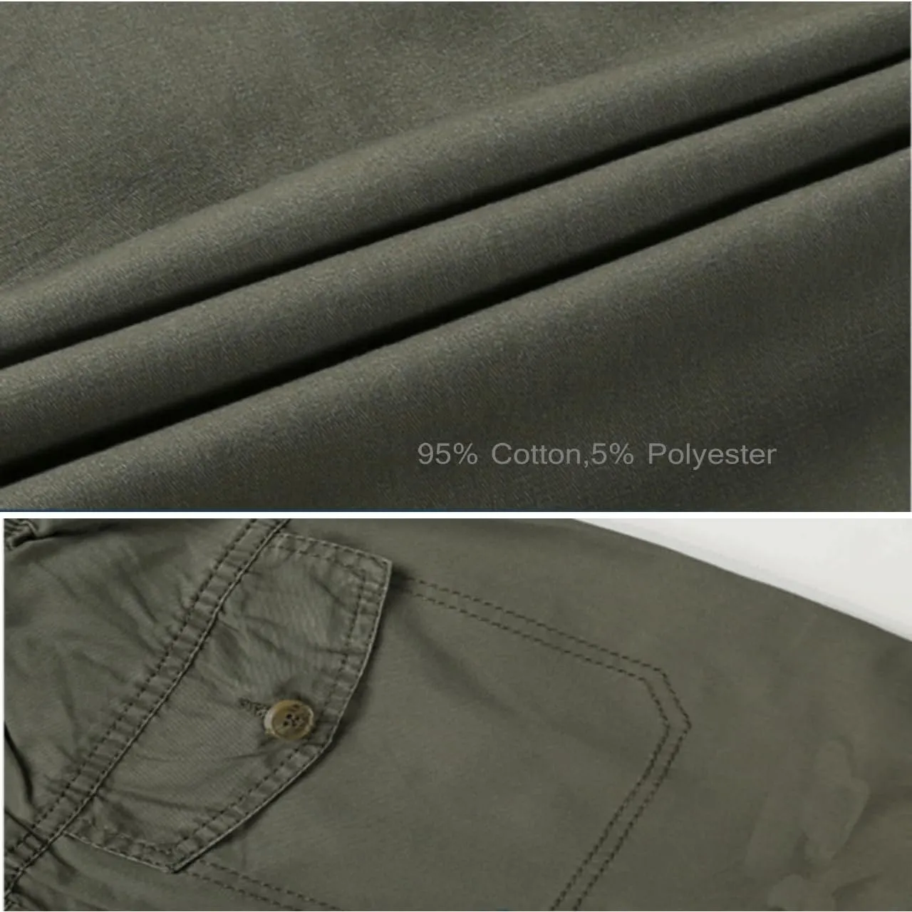 Sobrisah Men's Lightweight Pull on Casual Pants Full Elastic Waist Cargo Work Chef Pants Regular/Loose Fit Style Sweatpants