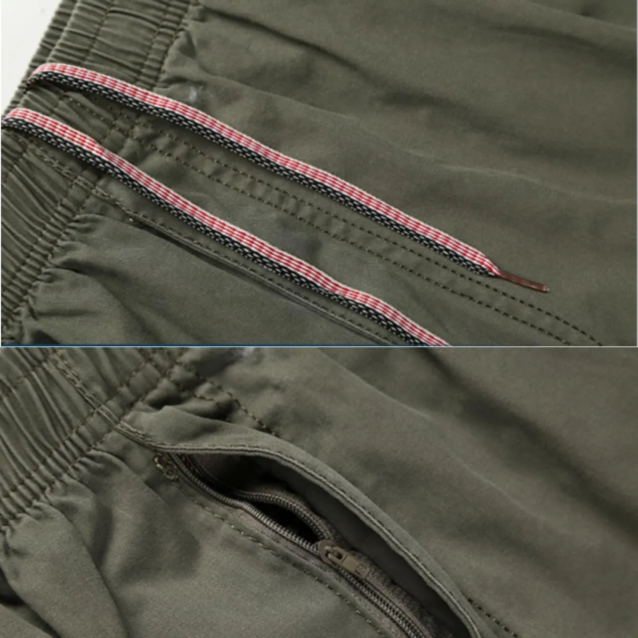 Sobrisah Men's Lightweight Pull on Casual Pants Full Elastic Waist Cargo Work Chef Pants Regular/Loose Fit Style Sweatpants