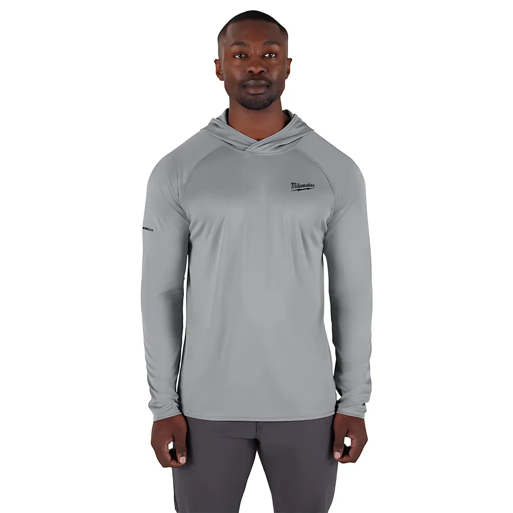 WORKSKIN™ Hooded Sun Shirt - GRAY 3X